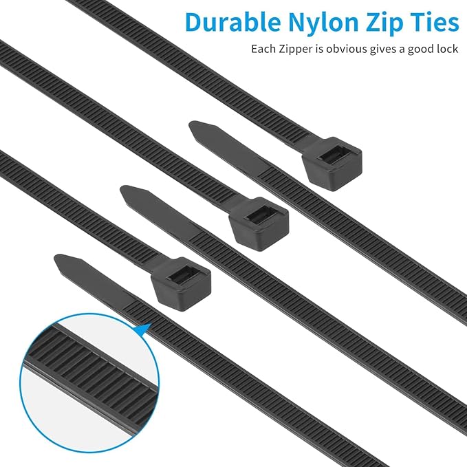 32 inch White Zip Ties Heavy Duty 30 PCS, 200LBS Ultra Exclusive Strong Plastic Wire Ties, Large Cable Ties Extra Long Tie Wraps, Indoor and Outdoor UV Resistant