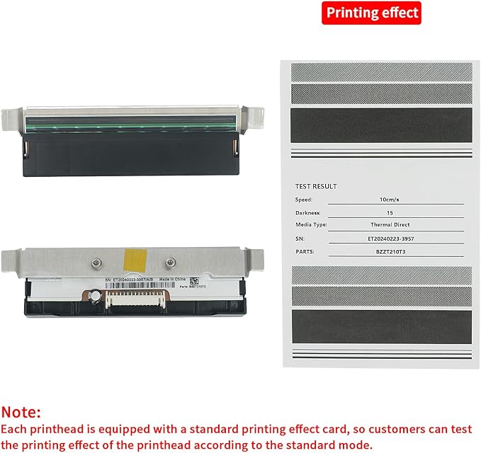Printhead/Print Head for Zebra ZT210 ZT220 ZT230 Thermal Label Barcode Printer/Label Maker 300 dpi P/N:P1037974-011