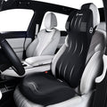 FLORICH Car Seat Cushion and Lumbar Support Headrest Pillow Memory Foam Ergonomic Car Cushion Back Neck Support Pillow Sciatica & Back & Tailbone Pain Relief Cushion for Car Seat Driving, Black