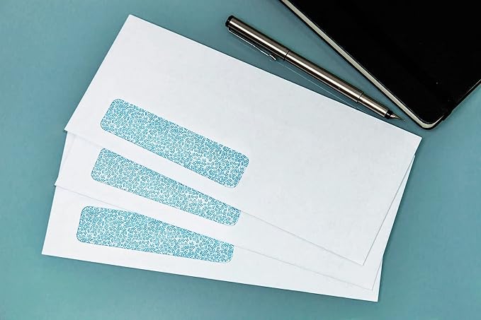 EnDoc #10 Single Left Window Custom Printed Business Envelopes, 1000-Pack - Self Seal Security Envelopes, Flip & Stick Closure, Text and Logo Customization, Privacy Tint, 24lb, 4 1/8 x 9 1/2 Inches