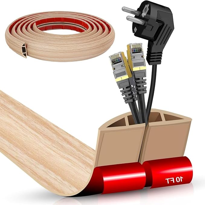 Floor Cable Cover Strips SelfAdhesive Cord Organizers for Wall Durability Wear Resistant for Wall Protections