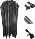 12 Inch Heavy Duty Zip Ties, 0.3 Inch Wide 120LBS Tensile Strength, Self-Locking Black Nylon Cable Ties for Outdoor Indoor Use, Home Office Garden Automotive Wire Cord Management,by VIKTONIK