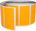 Royal Green Rectangular Color Coding Sticker Roll - Write On Labels for Folders & Organizing, 1.57" x 0.75" Stickers to Write On Name Tags for Office Supplies & Organization, 500-Pack (Neon Orange).