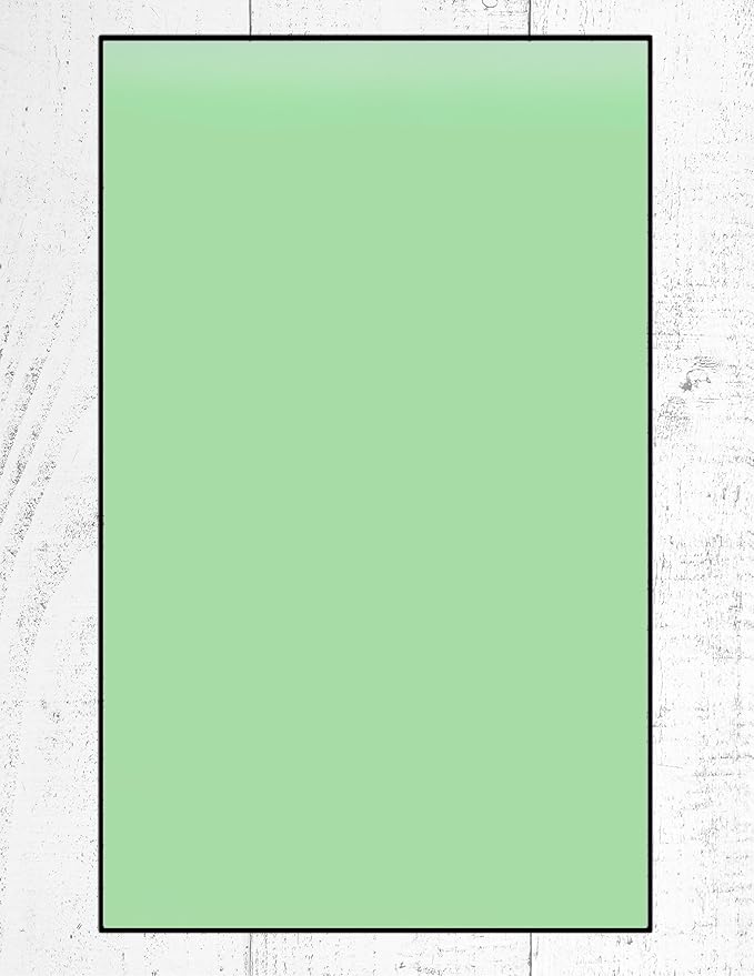 Colored Copy Writing and Printing Paper, 20 Pound, 75 GSM, 8.5"x14"/ Legal Size, 500 Sheets Per Ream. (2500, Green)