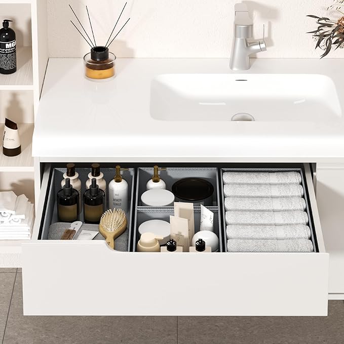 DIMJ Drawer Organizer Clothes Storage - 20 Pack Baby Dresser Organizer for Nursery, Foldable Closet Drawer Organizer Bins for Bedroom Organization, Fabric Storage Dividers for Socks, Underwears, Bras