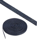 100ft PET Expandable Wire Loom 1/2 Inch, PET Braided Wire Sleeving Cable Management Sleeve Tubing [for Audio Video Home Office Cord Protector]-Black Blue