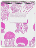 Decomposition Jellyfish Top Bound Spiral Notebook – 7.5 x 9.75 Journal, College Ruled Lined Pages – Left-Handed Friendly Notebooks Ideal for Students, Artists & Office Professionals – Made in USA