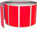 Royal Green Rectangular Color Coding Sticker Roll - Write On Labels for Folders and Organizing, 1.57" x 0.75" Stickers to Write On Name Tags for Office Supplies & Organization, 500-Pack (Neon Red)