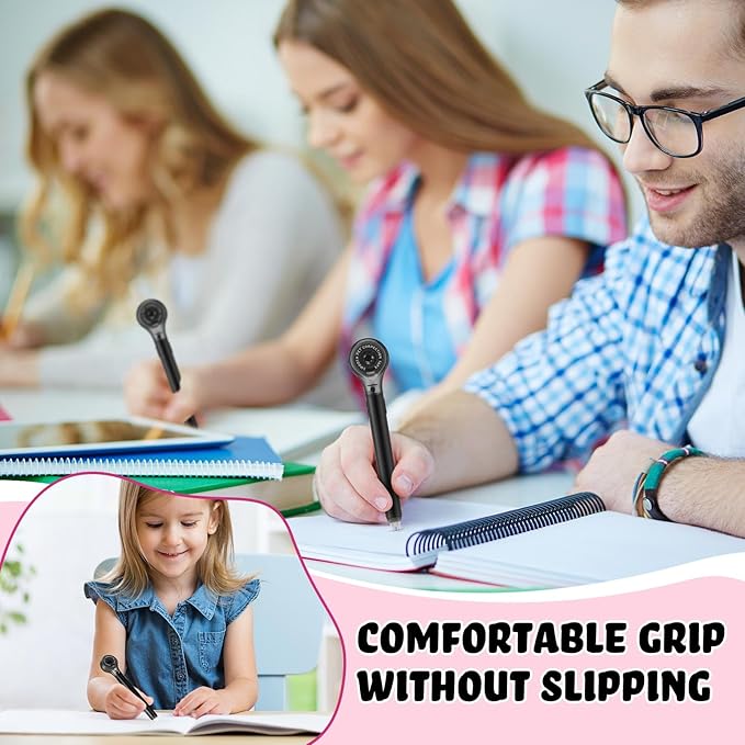 Gersoniel 10 Pack Correction Tape Pen Correctional Ink Tape Push Pull Protective, Easy to Use Applicator for School Office Supplies, 0.2 x 236 Inch(Black Color)