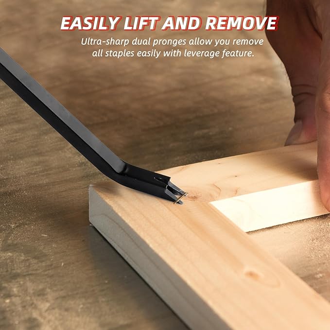 Heavy Duty Staple Remover Tool,Upholstery Stapler Puller Lifter, Tack Puller Nail Puller for Carpet, Wood, Floor, Furniture, Construction, Hardwood Floors, Industrial Staple Lifter