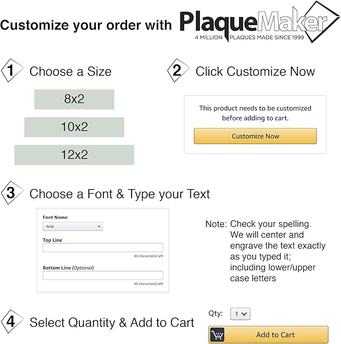 PlaqueMaker NamePlates for Desks, Custom-Engraved Glass NamePlate, Office Decor (Jade) | 12 x 2 inches