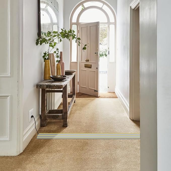 Floor Cable Cover, 6.5ft Extension Cord Covers for Wires on Floor, 3 Channels Heavy Duty PVC Duct Cord Hider Floor Cable Management for Indoor Outdoor, Gray