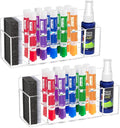 HBlife 2 Pack Acrylic Dry Erase Marker Holder Wall Mount, 10 Slots Whiteboard Marker Holder for Office, School and Home, Marker, Eraser and Whiteboard Cleaner Not Included, Clear