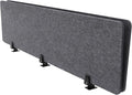 Desk Divider,Modern Stand Up Desk Store ReFocus Raw Clamp-On Acoustic Desk Divider Mounted Privacy Panel,Sound Blocking Desk Divider,Desktop Mounting (60inx16in)