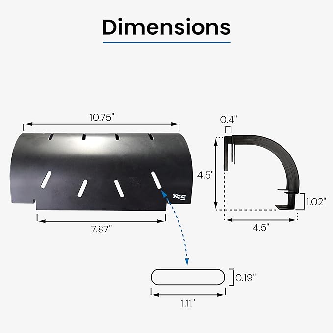 ICC Cable Runway Radius Drop Kit – 2-Pack | Steel, Black Powder Coat, Protects Cable Bend Radius