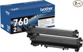 Brother Genuine High-Yield Black Toner Cartridge Twin Pack TN760 2Pk, TN7602PK,2 Pack