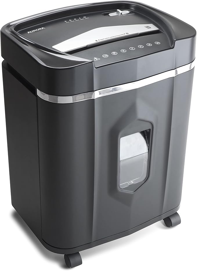 Aurora Professional Grade High Security 12-Sheet Micro-Cut Paper/CD and Credit Card Shredder/ 60 Minutes Continuous Run Time