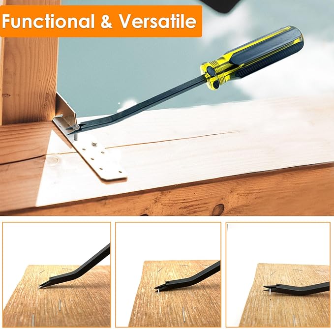 VERCCA Upholstery Staple Remover - Staple Puller, Upholstery Tools Tack Lifter with Double Prongs Staple Remover Tool for Removing Staples, Nails or Tacks for Furniture Carpet Floor Carton