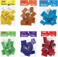 JAM PAPER Colorful Binder Clips Assortment - Large - 1 1/2 Inch (41 mm) - Assorted Rainbow Colors - 72 Binderclips/Pack