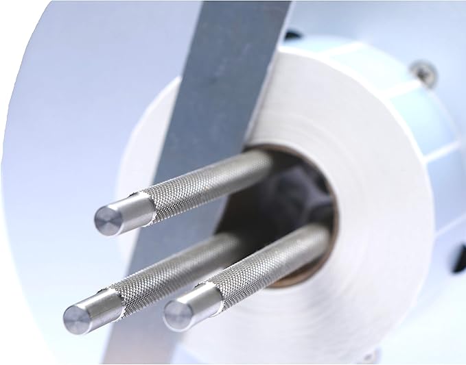 U.S. Solid Automatic Label Rewinder Machine, Label Rewinding Machine for Label Printers, Adjustable Core Holder 1"–4", Max Label Width 4.7", Roll Diameter 8.7"