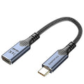 1ft/0.3M usb c to usb c Extension Cable Compatible with Thunderbolt 5, high Speed 80gbps Data Transfer,240w USB 5 Type C Male to Female Extension Cable 5A Fast Charging,8K/16K Video Display.