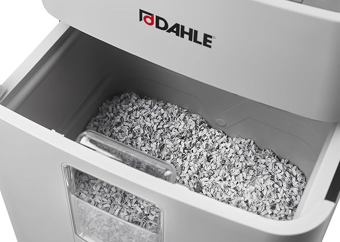 Dahle ShredMATIC SM 300 Auto Feed Paper Shredder, 300-Sheet Capacity, Cross-Cut, P-4 Security, Jam-Free & Oil-Free, Shreds CDs, Credit Cards, Staples & Paper Clips, German Engineered