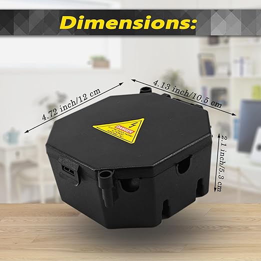 Black Open Splice Junction Box (6 Pack), Splice Box Wire Electrical Junction Box with Cover V0 Flame Retardant Rating(Highest Level)