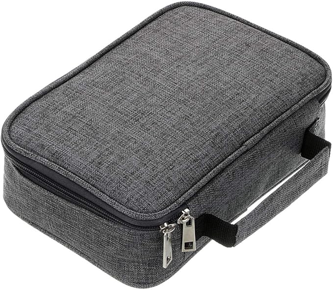 BTSKY® High Capacity Zipper Pens Pencil Case- Multi-Functional Stationery Pencil Pouch 72 Slots Colored Pencil Case Portable Pencil Bags With 2 Removable Sleeves Grey
