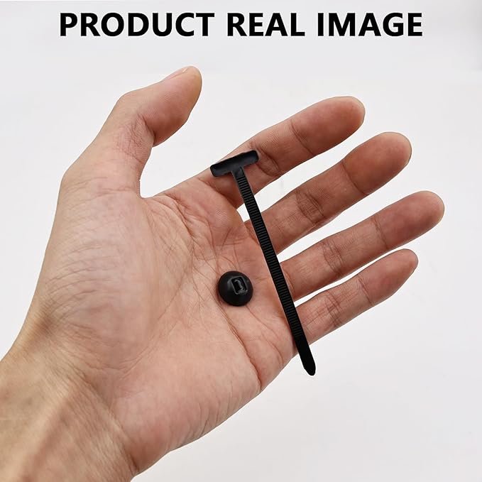 50Pcs Nylon Universal Cable Tie Buckle, Self-Locking Zip Ties Holder, Upgrade Multipurpose Plastic Cable Ties Tool, for Auto Repairing Quick Fix (50) (100)