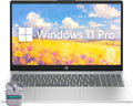 HP Business Laptop Computer, 15.6" HD LED Laptop 16GB RAM 512GB SSD, Intel Core i5-1334U, Windows 11 Pro, Fingerprint Reader, Backlit Keyboard, Numeric Keypad, SageNova Earphones, Natural Silver