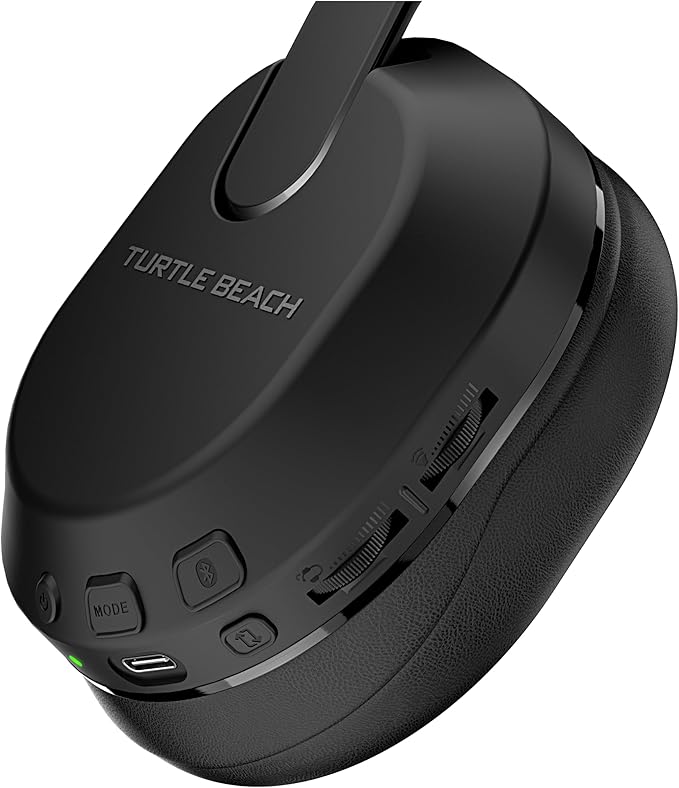 Turtle Beach Stealth 500 Wireless Amplified Gaming Headset for PC, PS5, PS4, & Mobile – 40-Hr Battery, Bluetooth, Memory Foam Cushions, Flip-to-Mute Mic, EQ Presets, Companion App – Black
