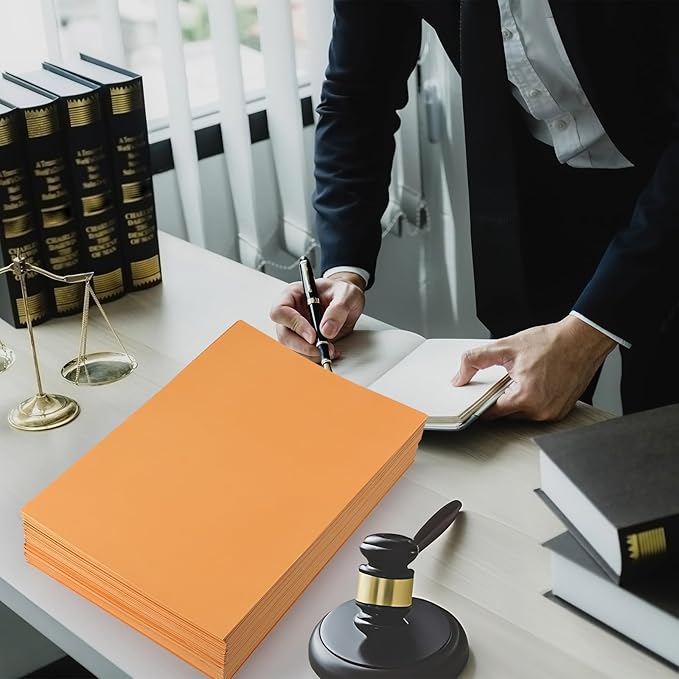 Sinload 80 Pack Legal File Envelope 10 x 15 Inch File Jackets Legal Size 40 lb Yellow Kraft for Mailing Documents
