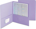 Smead Two-Pocket Heavyweight Folder, Letter Size, Lavender, 25 per Box (87865)