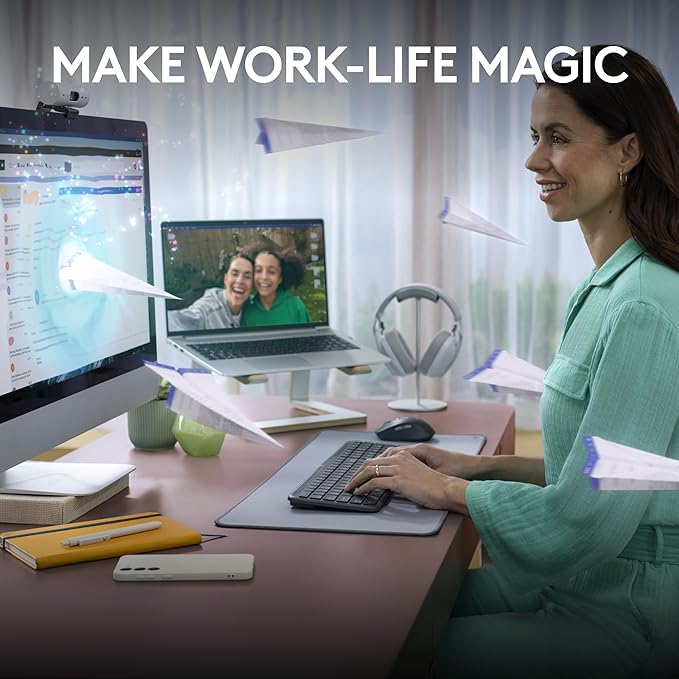 Logitech Signature Slim K950 Wireless Keyboard, Sleek Design, Switch Typing Between Devices, Quiet Typing, Bluetooth, Multi-OS, Windows, Mac, Chrome - Graphite