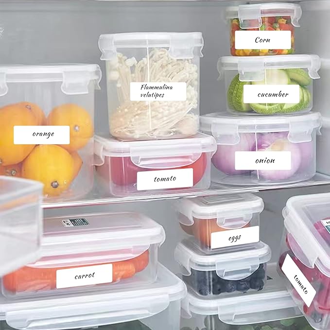 Yeachlaing 0.6×1.5 Inch Removable Blank Freezer Labels,Water/Oil/Tear Resistant/Ink Won't Smudge No Residue (405 pcs,1 Bag)