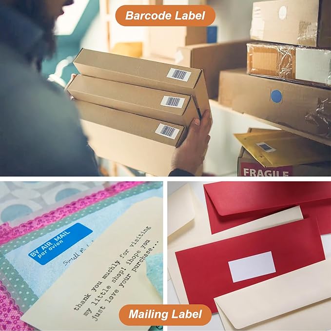 PAPRMA 1" x2-5/8 Address Label for Laser Inkjet Printer 2000 Sheets, Printable Shipping Label 30 per Sheet, 5160 8160 White Mailing Labels for Package Envelope