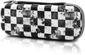 Checkerboard Pencil Case Zip Pencil Box Multi Pouch Holder Desk Organizer For Boys Girls School Office