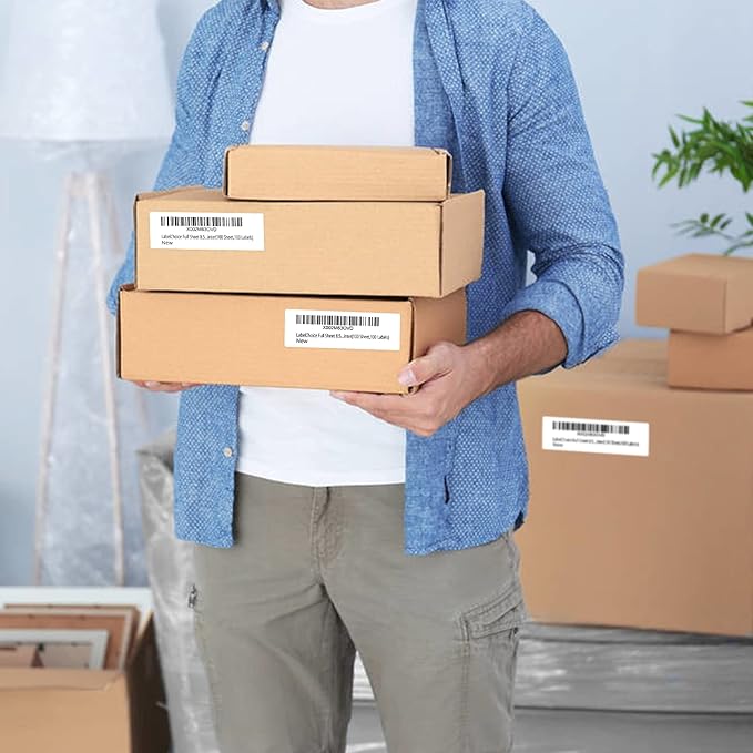 Compatible for Dymo 30252 1-1/8"x3-1/2 Labels Used for Labelwriter 450,450 Turbo,4XL (Not for Dymo 550, 5XL), 12-Roll 4200 Pcs Blank White Direct Thermal Address & Barcode Label Stickers