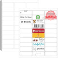 Address Labels, OausTect 1" x 2-5/8" Mailing Label for Envelopes, 3000 White Blank Printable 8.5"×11" Sticker Labels Paper for Laser/Inkjet Printer, 30 Up Per Sheet (100 Sheets)