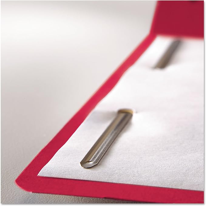 Pendaflex Fastener Folders, 2 Fasteners, Letter Size, Red, 1/3 Cut Tabs in Left, Right, Center Positions, 50 per Box (22740), Specialty