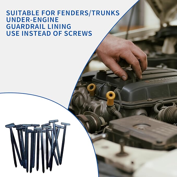 1000PC Nylon Universal Cable Tie Buckle for Car - Self-Locking and Easy Install Zipper Clips with Pin & Button Design - UV-Resistant Zip Tie for Quick and Effortless Car Daily Repair