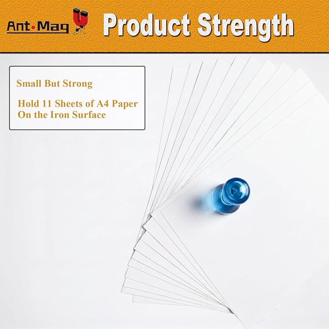 Ant Mag Magnetic Push Pins, 72 Pack Strong Whiteboard Magnets for Fridge, Maps, Office, Kitchen & Classroom Blue