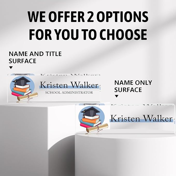 Name Plate for Desk-Personalized Name Plates for Desk-Name Plate Personalized for Office-Gifts for Teacher Boss Employee Appreciation Office Desk Decor (teacher5)