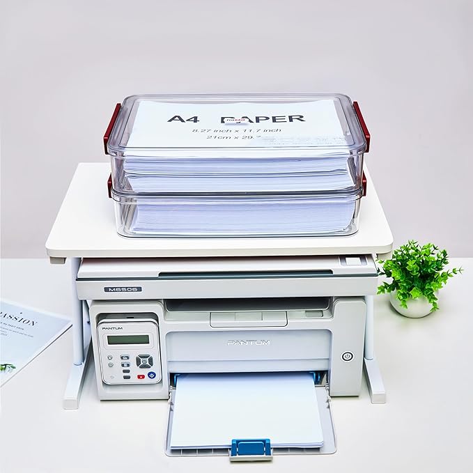 5.5qt Portable Project Case 9 X 13 Clear Stackable Plastic Storage With Lids Organizer Containers File Box For Letter A4 Paper Photo Documents Scrapbook Craft Art School Supplies, 2 Pcs