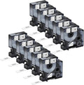 NineLeaf 10PK Compatible for Dymo D1 Label Tape Black on White 45013 45013S 45113 S0720530 1/2" 12mm x 23' for Dymo Label Maker Refills LabelManager 160 260P 210D 280 360D 420 450 ColorPop