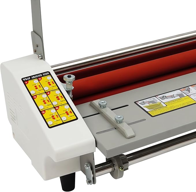 Laminator Machine, Hot and Cold Roller Laminating Machine, Single/Dual Sides Thermal Laminating, Digital Display, Exit Button for Paper, Documents, Photos, Cards, 110V