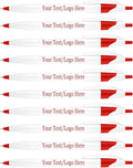 SyPen Personalized Pens With your Custom Logo or Text-1000 Pack Bulk-for Businesses, Parties, and Events, Custom Printed Slim Ballpoint Click Pens, Red Trim Color, Black Ink