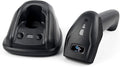 Cordless Wireless Barcode and UPC Code Scanner/Reader with Stand-up Base/Cradle and USB Cord. for Windows Systems