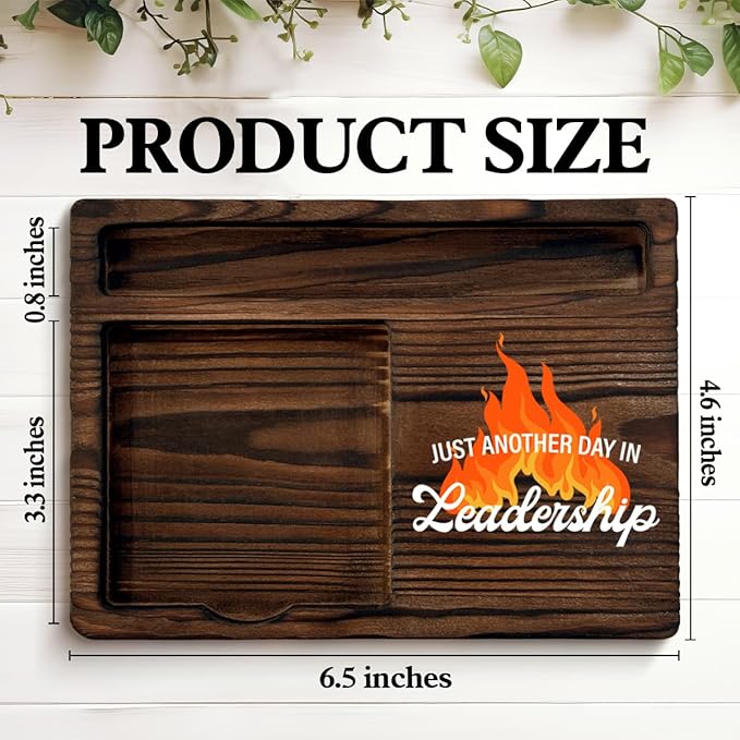 Leadership Gifts for Women Men, Funny Gifts for Leader Boss Supervisor Mentor, Leadership Leader Sticky Note Holder for Office Cubicle Decor, Funny Boss Gift