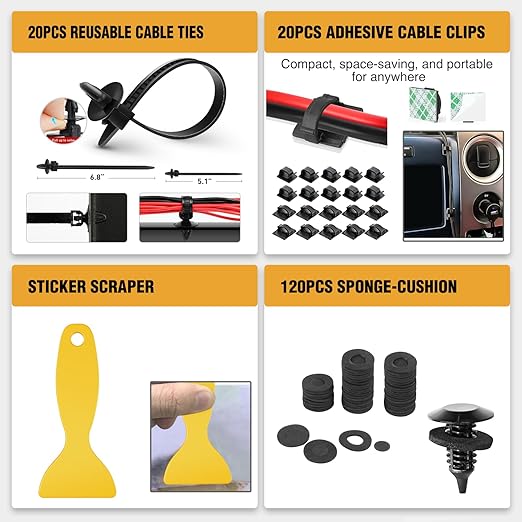 GOOACC 330Pcs Trim Removal Tool, Auto Push Pin Bumper Retainer Clip Set Fastener Terminal Remover Tool Adhesive Cable Clips Kit Car Panel Radio Removal Auto Clip Pliers, Green